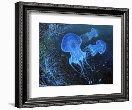 Dance Under Water-kirilstanchev-Framed Art Print