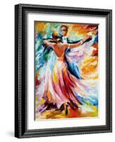 Dance Waltz-Leonid Afremov-Framed Art Print