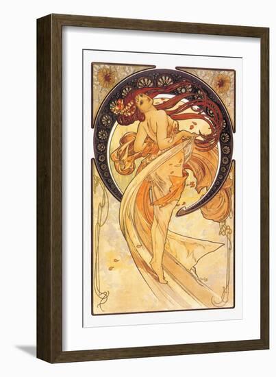 Dance-Alphonse Mucha-Framed Art Print