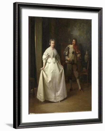 Dance-Aime Gabriel Adolphe Bourgoin-Framed Art Print