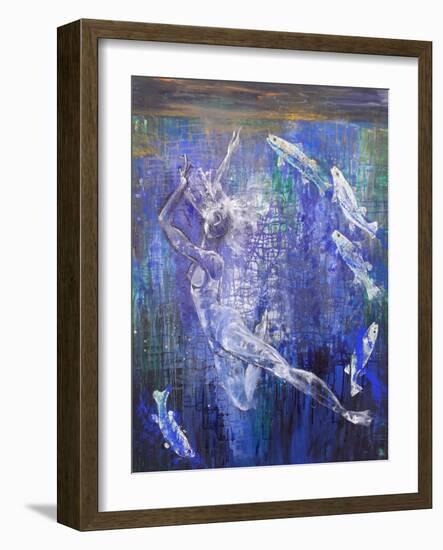 Dancer, 2020 (Oil on Canvas)-jocasta shakespeare-Framed Giclee Print