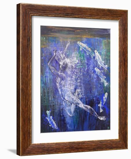 Dancer, 2020 (Oil on Canvas)-jocasta shakespeare-Framed Giclee Print