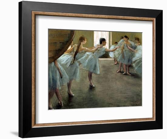 Dancer at Rehearsal-Edgar Degas-Framed Premium Giclee Print