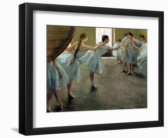 Dancer at Rehearsal-Edgar Degas-Framed Art Print