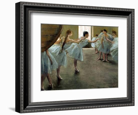 Dancer at Rehearsal-Edgar Degas-Framed Art Print