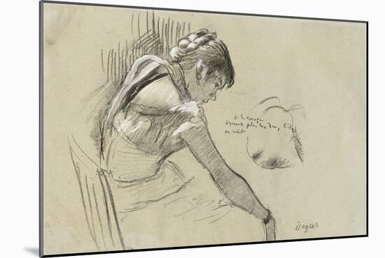 Dancer at Rest; Danseuse Au Repos, 1879-Edgar Degas-Mounted Giclee Print