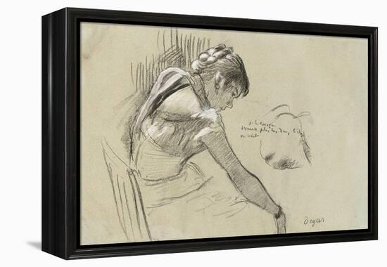 Dancer at Rest; Danseuse Au Repos, 1879-Edgar Degas-Framed Premier Image Canvas