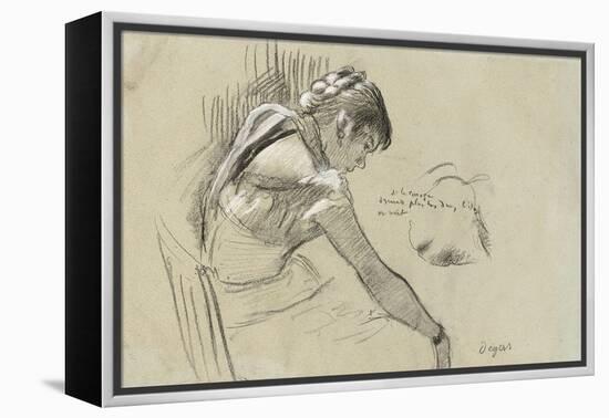 Dancer at Rest; Danseuse Au Repos, 1879-Edgar Degas-Framed Premier Image Canvas