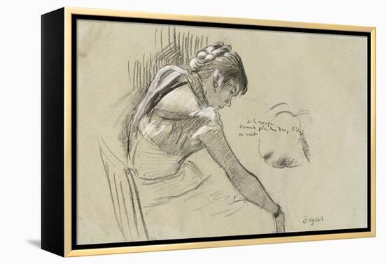 Dancer at Rest; Danseuse Au Repos, 1879-Edgar Degas-Framed Premier Image Canvas