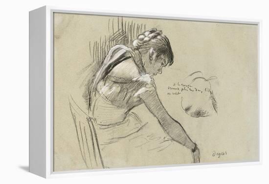 Dancer at Rest; Danseuse Au Repos, 1879-Edgar Degas-Framed Premier Image Canvas