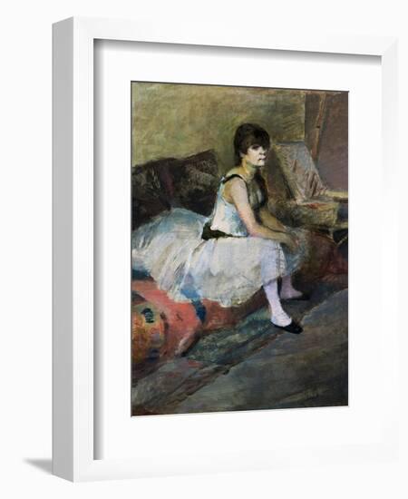 Dancer at Rest-Edgar Degas-Framed Giclee Print