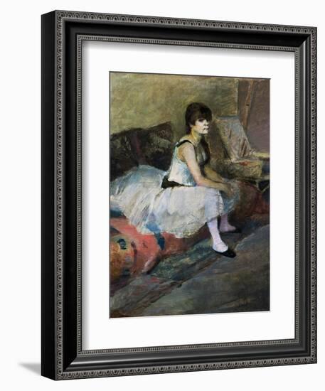 Dancer at Rest-Edgar Degas-Framed Giclee Print