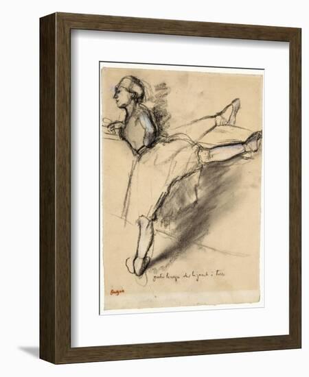 Dancer at the Bar-Edgar Degas-Framed Giclee Print