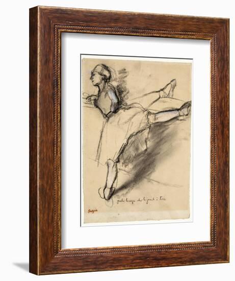 Dancer at the Bar-Edgar Degas-Framed Giclee Print