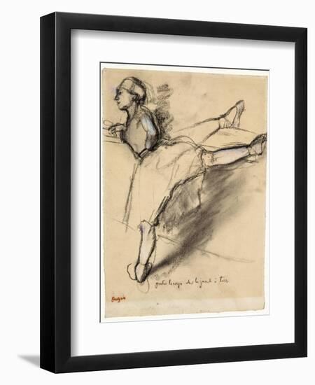 Dancer at the Bar-Edgar Degas-Framed Giclee Print