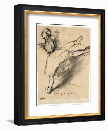 Dancer at the Bar-Edgar Degas-Framed Giclee Print