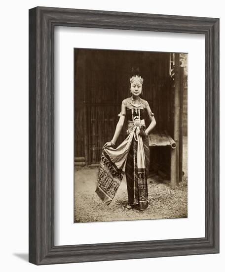 Dancer at the Javanese Village, Exposition Universelle, Paris, 1889-null-Framed Giclee Print