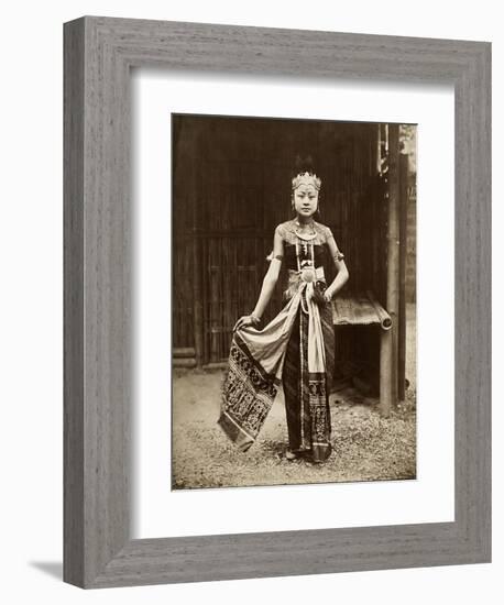 Dancer at the Javanese Village, Exposition Universelle, Paris, 1889-null-Framed Giclee Print