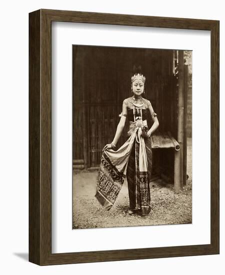 Dancer at the Javanese Village, Exposition Universelle, Paris, 1889-null-Framed Giclee Print