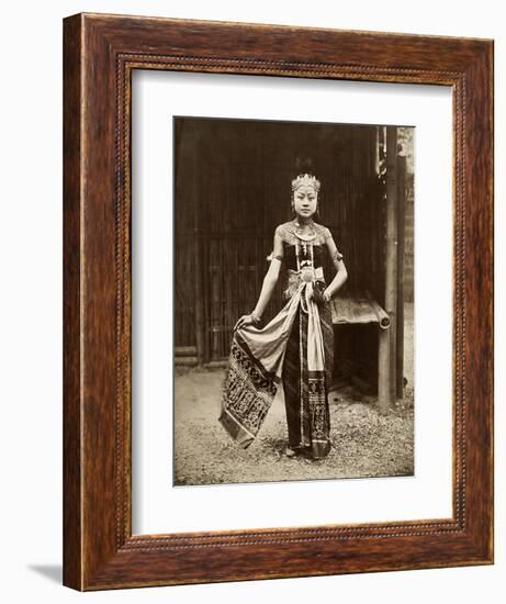 Dancer at the Javanese Village, Exposition Universelle, Paris, 1889-null-Framed Giclee Print