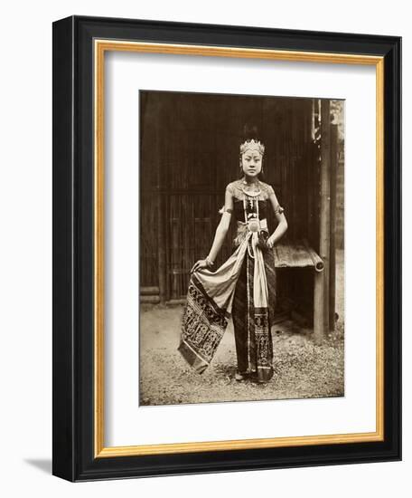 Dancer at the Javanese Village, Exposition Universelle, Paris, 1889-null-Framed Giclee Print