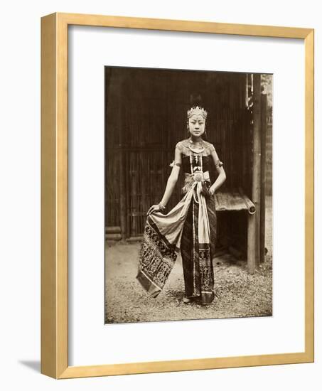 Dancer at the Javanese Village, Exposition Universelle, Paris, 1889-null-Framed Giclee Print