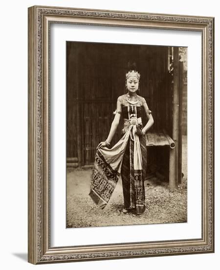 Dancer at the Javanese Village, Exposition Universelle, Paris, 1889-null-Framed Giclee Print