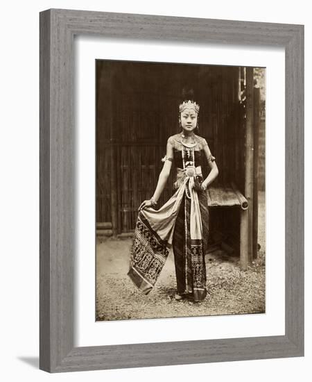 Dancer at the Javanese Village, Exposition Universelle, Paris, 1889-null-Framed Giclee Print