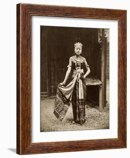 Dancer at the Javanese Village, Exposition Universelle, Paris, 1889-null-Framed Giclee Print