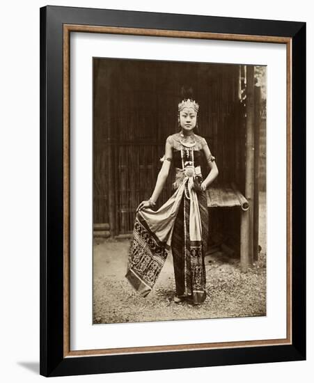 Dancer at the Javanese Village, Exposition Universelle, Paris, 1889-null-Framed Giclee Print