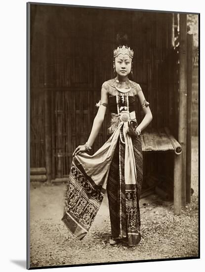 Dancer at the Javanese Village, Exposition Universelle, Paris, 1889-null-Mounted Giclee Print