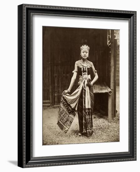 Dancer at the Javanese Village, Exposition Universelle, Paris, 1889-null-Framed Giclee Print