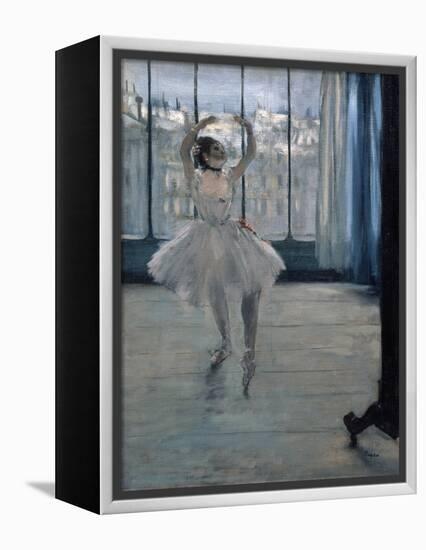 Dancer at the Photographer, 1875-Edgar Degas-Framed Premier Image Canvas