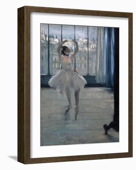 Dancer at the Photographer, 1875-Edgar Degas-Framed Giclee Print