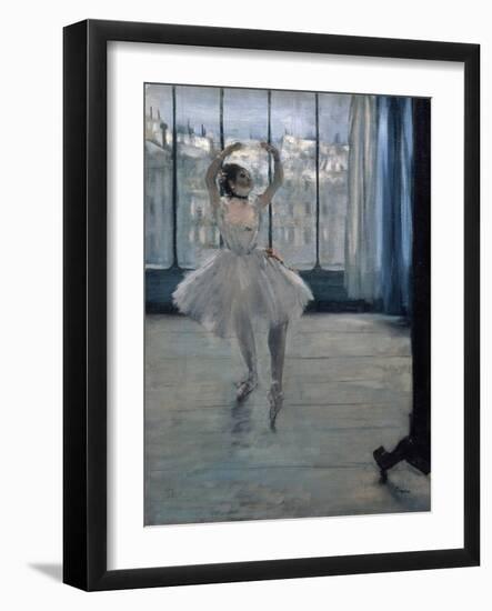 Dancer at the Photographer, 1875-Edgar Degas-Framed Giclee Print