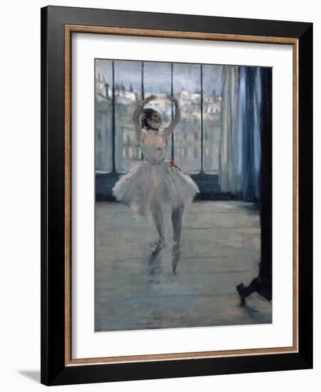 Dancer at the Photographer, 1875-Edgar Degas-Framed Giclee Print