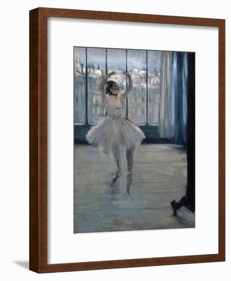 Dancer at the Photographer, 1875-Edgar Degas-Framed Giclee Print