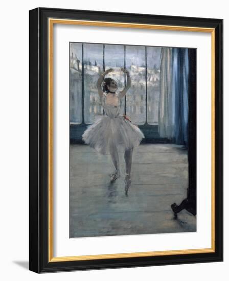 Dancer at the Photographer, 1875-Edgar Degas-Framed Giclee Print