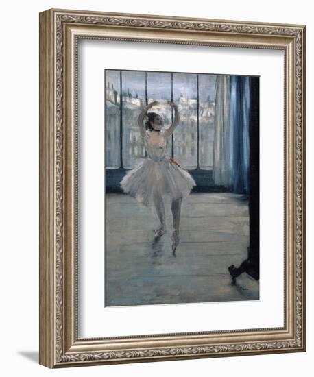 Dancer at the Photographer, 1875-Edgar Degas-Framed Giclee Print