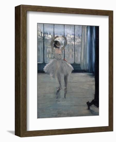 Dancer at the Photographer, 1875-Edgar Degas-Framed Giclee Print