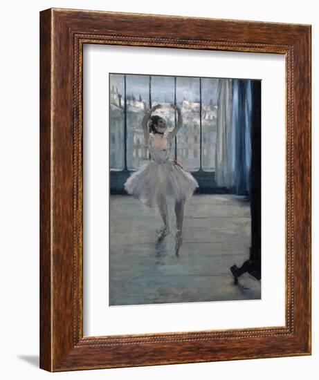 Dancer at the Photographer, 1875-Edgar Degas-Framed Giclee Print