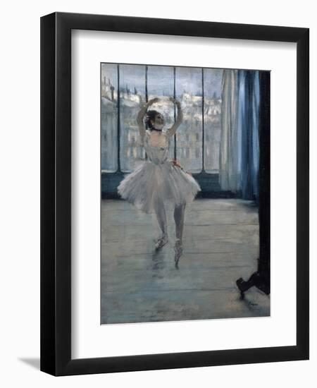 Dancer at the Photographer, 1875-Edgar Degas-Framed Giclee Print