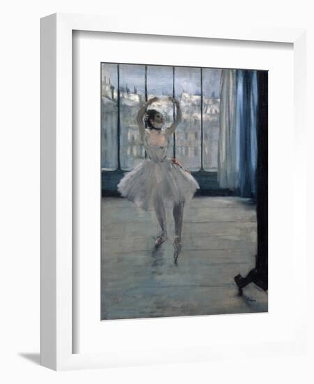 Dancer at the Photographer, 1875-Edgar Degas-Framed Giclee Print