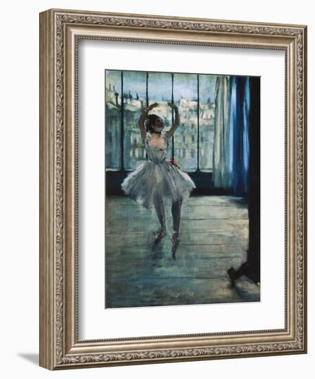 Dancer at the Photographer's Studio-Edgar Degas-Framed Art Print