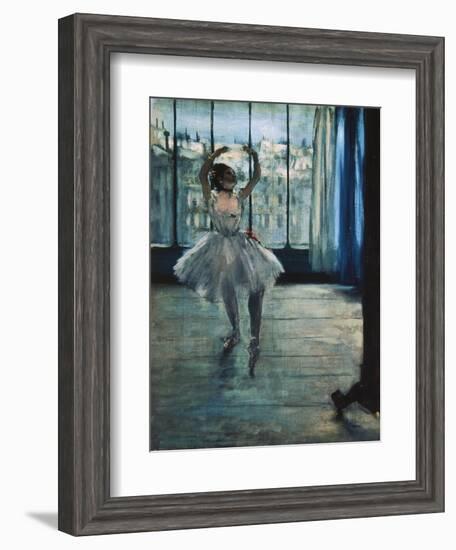 Dancer at the Photographer's Studio-Edgar Degas-Framed Art Print