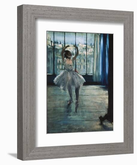 Dancer at the Photographer's Studio-Edgar Degas-Framed Art Print