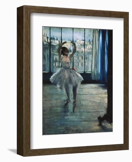 Dancer at the Photographer's Studio-Edgar Degas-Framed Art Print