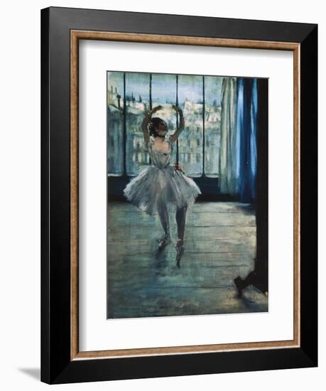 Dancer at the Photographer's Studio-Edgar Degas-Framed Art Print