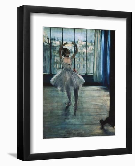 Dancer at the Photographer's Studio-Edgar Degas-Framed Art Print