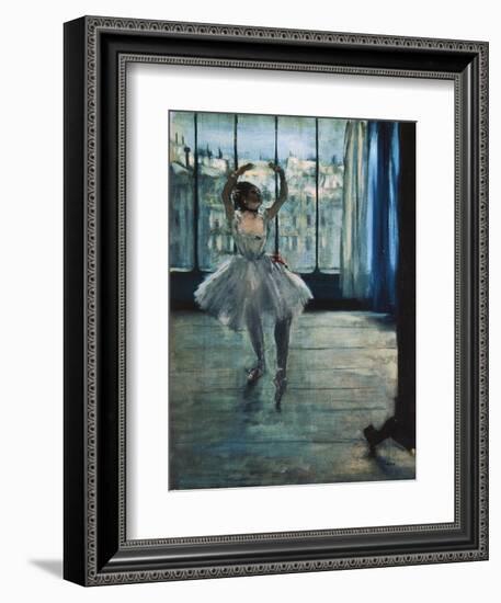 Dancer at the Photographer's Studio-Edgar Degas-Framed Art Print